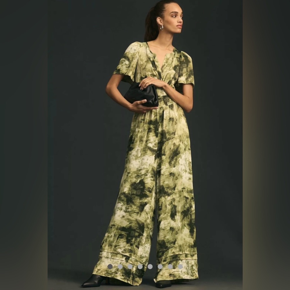NWOT size Small Anthropologie Somerset Jumpsuit Olive